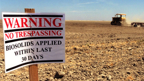 biosolidsnotrespassing Biosolids No Trespassing sign